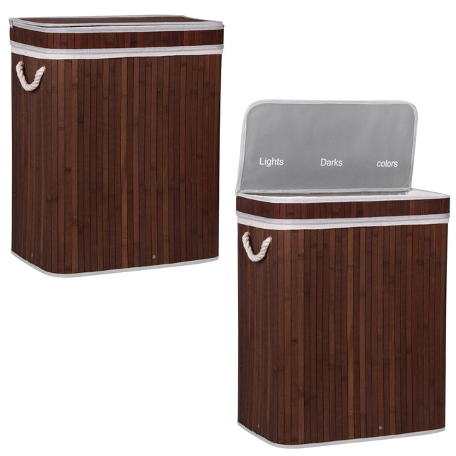 Wasmand | 100 Liter | Bamboe | Bruin