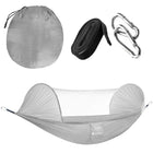 Klamboe - Hangmat - Camping - 200 KG -260 x 140 CM - Grijs