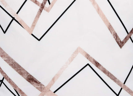Sierkussenhoes | Kussenhoes | Kussensloop | Woonaccessoires | Geometrisch | Wit | Roze | Zwart | 40 x 40 cm | 1 Stuk