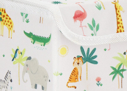 Speelgoedkist - 40 L - Meerkleurig -  Dieren  - 42 x 32x 30 CM