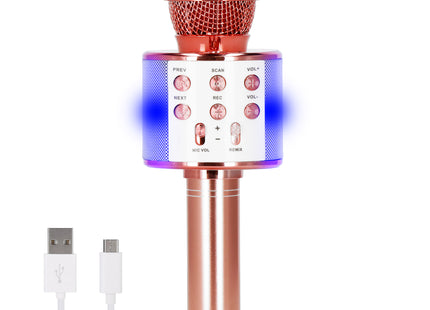 Draadloze Microfoon - Voor Kinderen - Zingen - Bluetooth - Roze
