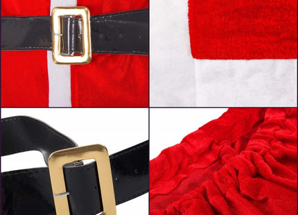 Kerstman Kostuum | 5-Delig | Rood/Wit