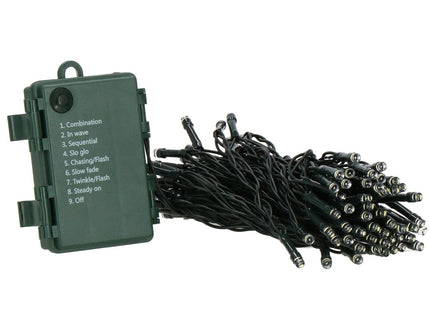 Kerstverlichting | 10,5 m | Batterij | 100 LED | Koel Wit