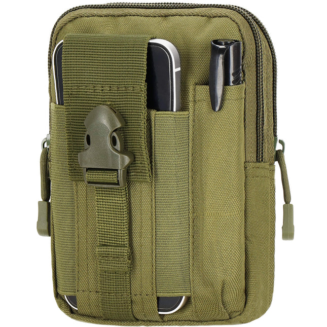 Heuptas - Riem - Buidel set - Polyester - Ritssluiting - Militair - Donker Groen