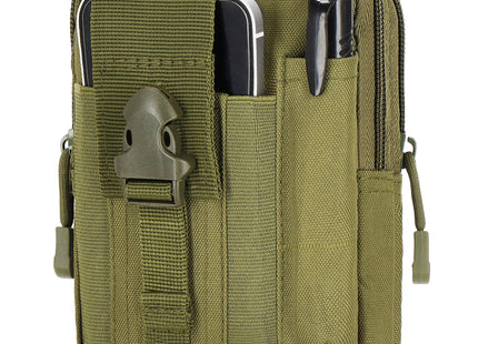 Heuptas - Riem - Buidel set - Polyester - Ritssluiting - Militair - Donker Groen