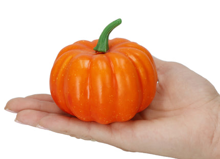 Decoratieve Pompoen - Decoratie - Halloween - Oranje - 8,5 cm