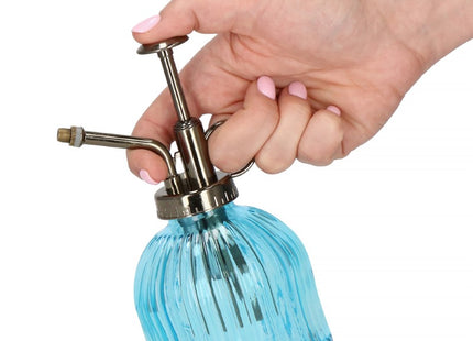 Plantenspuit | Plantensproeier | Vintage | 200 ml | Kunststof/Glas | Transparant Blauw