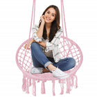Hangstoel | Binnen & Buiten | Belastbaar tot 150 kg | 120 x 79 cm | Roze