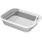 Kattenbak | Spatel | 45 x 34 x 12 cm | Grijs/Wit