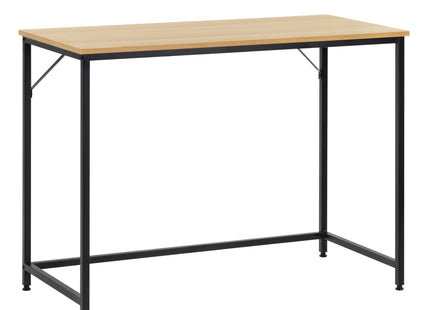 Bureau – Werkbureau – Computer Bureau – Bureautafel – 100 x 50 x 76 cm – 50 Kg - industriële - Zwart/Naturel
