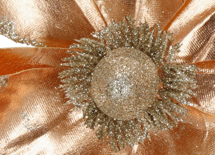 Kunstbloem - Magnolia  Kunststof -Goud- Glitters