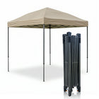 Partytent - 300x300x285cm - Hoogte Verstelbaar - PVC - Polyester - Harmonica- Frame -Khaki