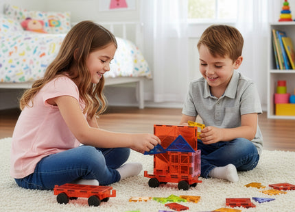 Springos® Magnetisch speelgoed - Speelgoed Kasteel - 120 Stuks - Montessori speelgoed - Speelgoed kinderen