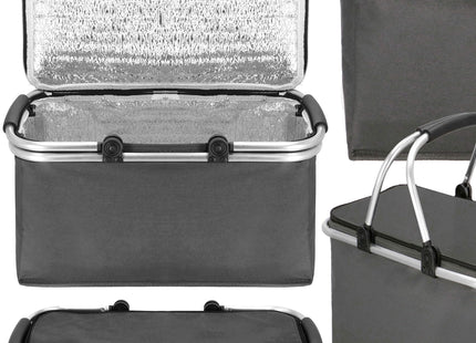 Koeltas | Koelbox | 47x28x23 cm | 30 Liter | Grijs