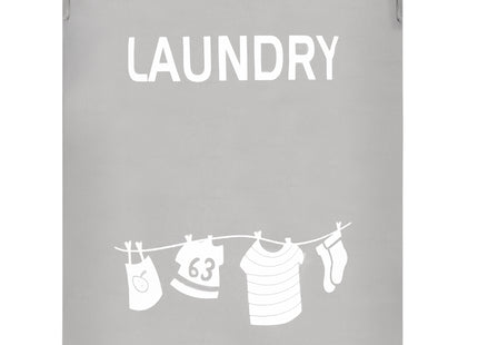 Wasmand - Opbergmand - Kledingmand - Organizer - Handvatten - Laundry  - Grijs - Wit