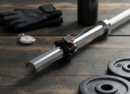 Actiget® Haltersluitingen |  Barbell Sluitingen | Lock Jaw Sluitklemmen | Zwart/Rood | 2 Stuks | 50 Mm