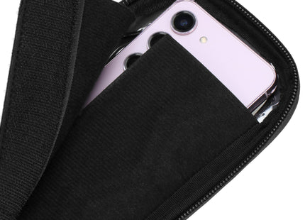 Fietstas - Inclusief Telefoonhouder - Waterdicht - Etui/Tas -  Klittenband - Zwart - Transparant