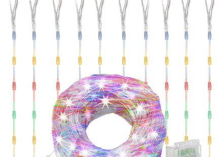 Lichtgordijn | IJspegel Verlichting | Inclusief USB En Afstandsbediening | 300 LED | Multicolor | 3 M Inclusief Flitsfunctie