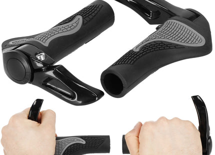 Handvatten Fiets | Handvatten | 14 cm | Zwart/Grijs