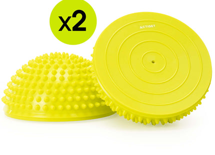 Massage Bal | Set Van 2 | Triggerpoint Bal | Massage | Massage Accessoires | Geel | 9 cm