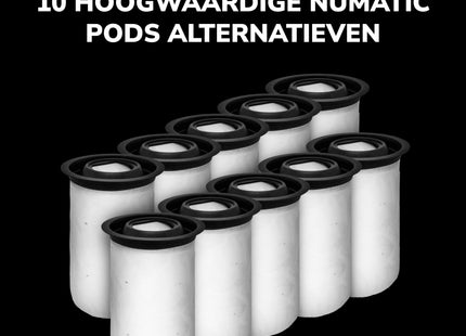 SQOON® Stofzuigerzakken Geschikt voor Numatic Henry Quick / Hetty Quick / NQ Quick – Set van 10x Stofzuigerzakken gelijk aan 915744, 915269 + 15x Geursticks