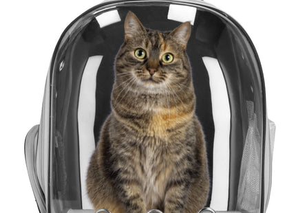 Rugzak voor Huisdieren - Reisrugzak - Draagtas - Transporttas - Huisdieren - Kat - 40 x 32 x 22 cm - Grijs