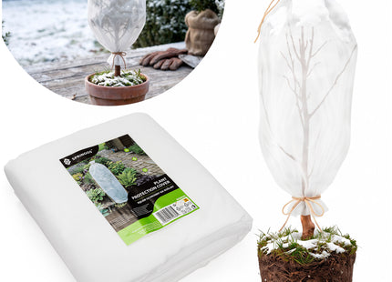Vliesdoek - Plantenhoes -Plantenbescherming - 50g/M2 - 1.2x10 M - Wit