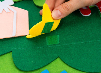 Decoratieve Kerstboom  | Kerstdecoratie | Vilt | 93 Cm | Veelkleurig