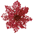 Kunstbloem - Kunststof - Roze - Glitters - 13 cm