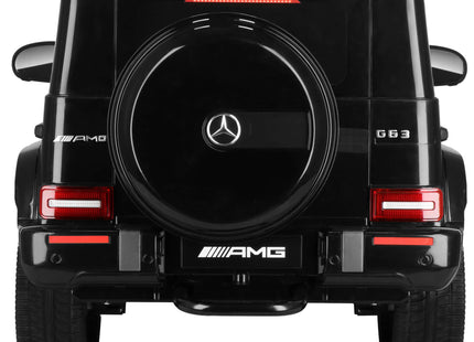 Elektrische Mercedes AMG G63 - Elektrische Auto - 12 V Accu - AUX - Aangedreven - Afstandsbediening - Kunststof - Metaal - Zwart - Rood