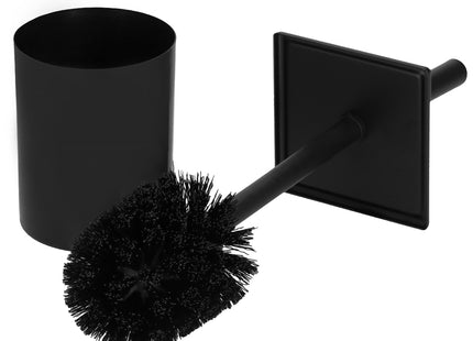 Toiletborstel | Toiletborstel met houder | Toiletaccessoire | Zwart