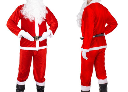 Kerstman Kostuum | Kerstman Pak | Verkleedkleding | 9-Delig | Rood