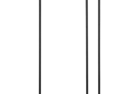 Traphekje | 75 - 103 cm | Traphek | Veiligheidshekje | Metaal | Hout | Zwart/Bruin