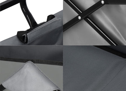 Bolderkar | Opvouwbare Bolderkar | Opvouwbaar | 105L | 90 x 52 x 120 cm | Grijs