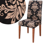 Stoelhoes - Voor Eetkamerstoelen - Met Stretch - Zwart/Beige