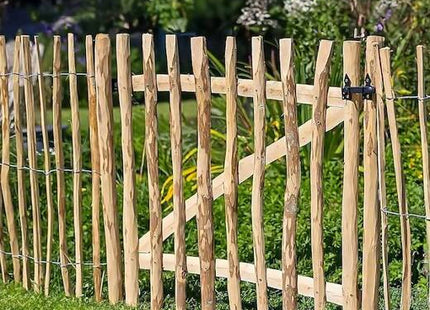 Poort - Schapenhek - Tuinhek  - Hazelaarhout  - Wicket - 50x100 cm - Bruin