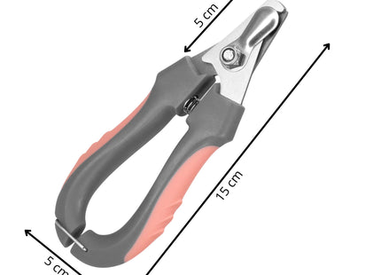 Nagelknipper met Vijl - Huisdieren - RVS - Grijs/Roze