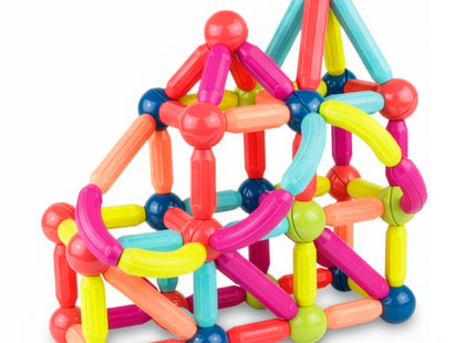 Springos® Magnetisch speelgoed - 128 Stuks - Montessori speelgoed - Speelgoed kinderen