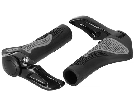 Handvatten Fiets | Handvatten | 14 cm | Zwart/Grijs