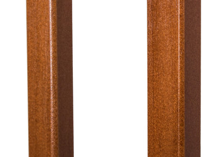 Traphekje | 83 - 89 cm | Traphek | Veiligheidshekje | Metaal | Hout | Zwart/Bruin