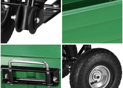 Tuinwagen - Bolderkar - Tuinkar - 75L - Groen