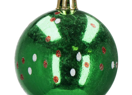 Kerstballen | 42 Stuks | 3/4/5/6 cm | Rood/Groen/Wit