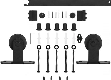 Schuifdeursysteem | Schuifdeuren & Toebehoren | Bladdikte 35-45 mm | 200 cm | Tot 100 kg | Zwart