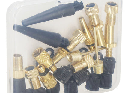 Ventiel Adapter Set 36 Stuks - Verloopnippels – Balnaalden - Verloopnippel Set – Ventieladapters – Universeel - Goud