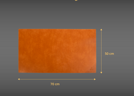 Baltan Leren Bureaumat - Muismat - Bureau Onderlegger - Bruin - 60 X 35 CM