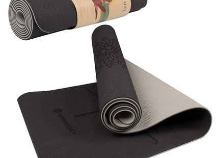 Yoga Mat | Extra Dik (6 mm) | Zwart/Grijs