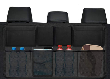 Autostoel Organizer - Autostoel Beschermer - Multifunctioneel - Achterbank - 8 Vakken - 90x50 CM
