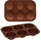 Siliconen Bakvormen | Bakvorm | Koekjes vormen | 6 Holtes | Bruin