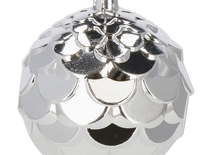 Kerstballen | 30 Stuks | 6 cm | Zilver/Wit