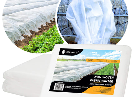 Vliesdoek - Plantenbescherming - 50g/M2 - 10x1.1 M - Wit